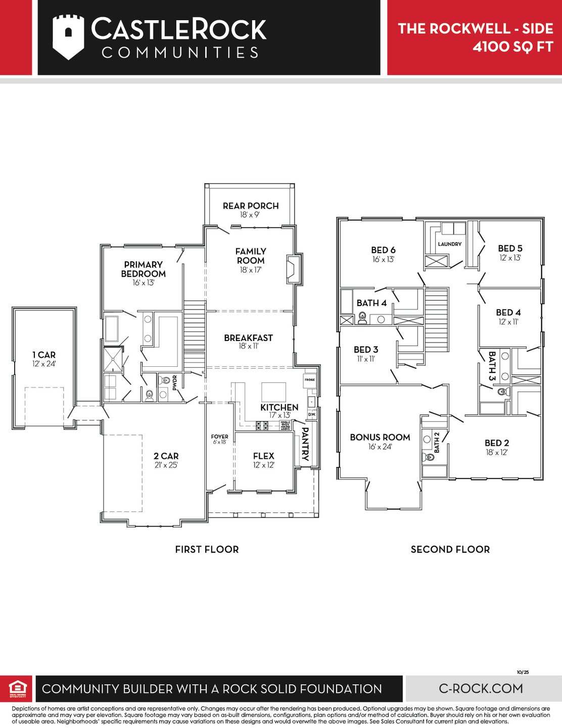 Side load Garage Floor Plan