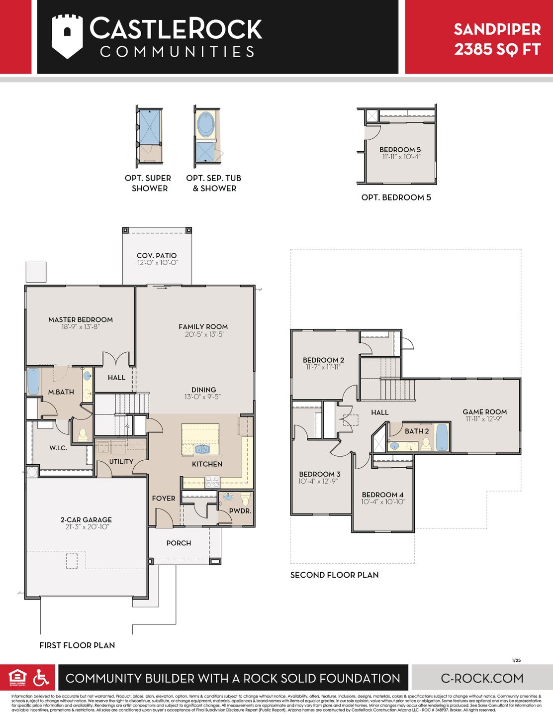 Sandpiper Floor Plans ABC