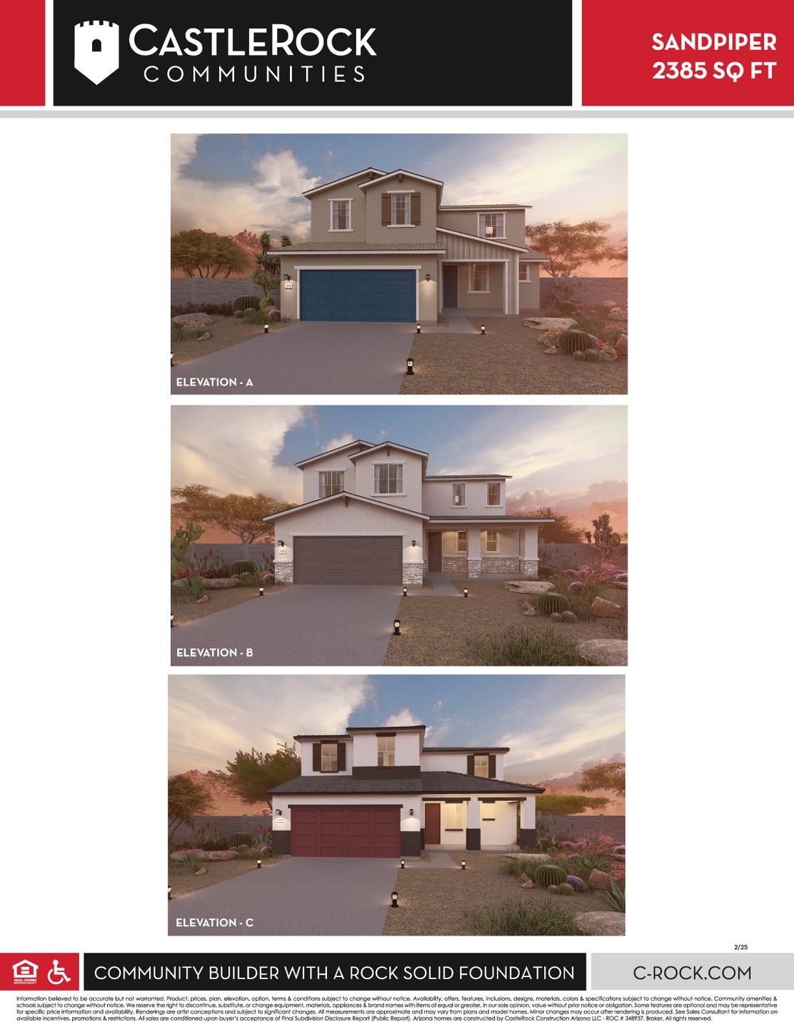Sandpiper Elevations ABC