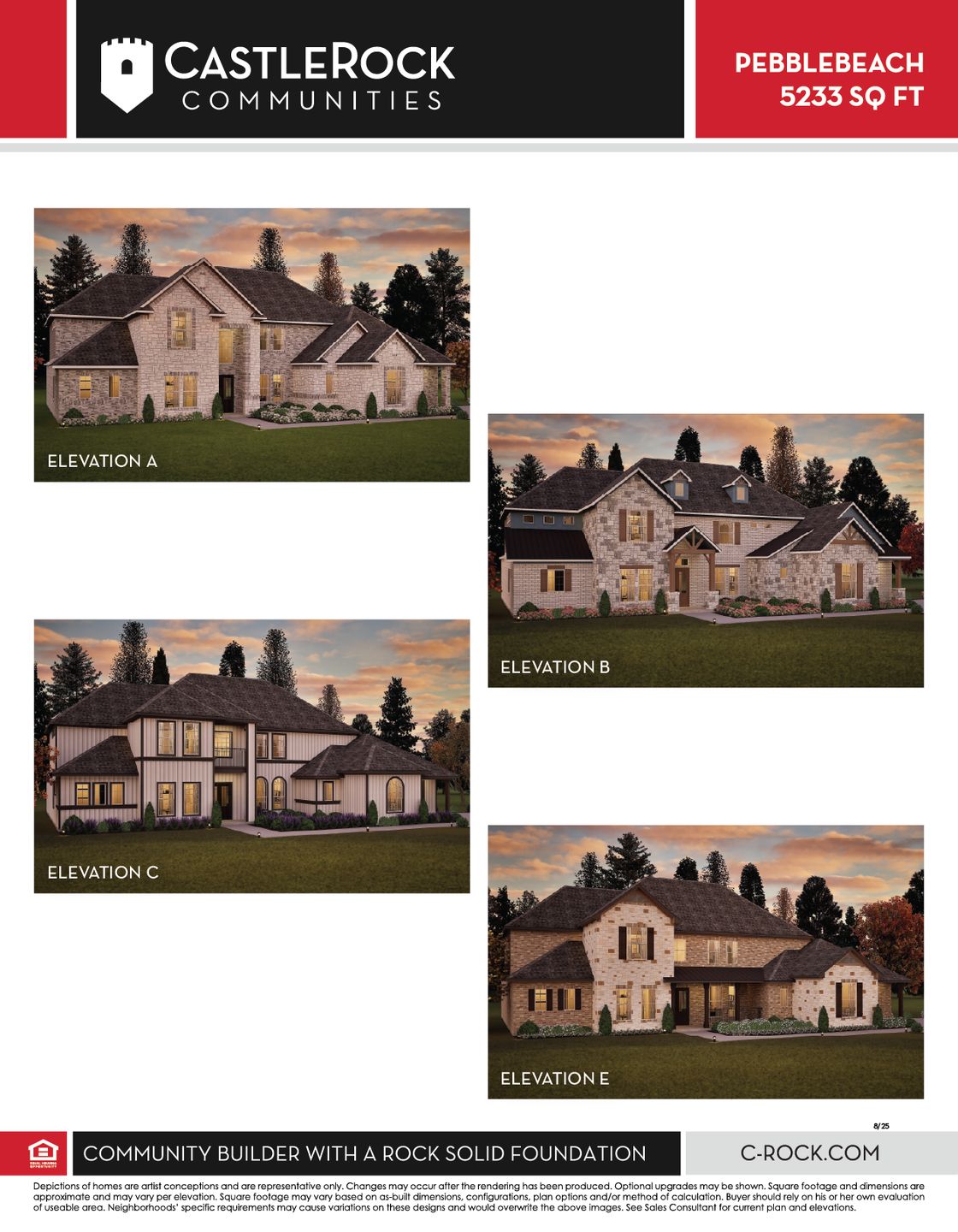 Pebblebeach Elevations