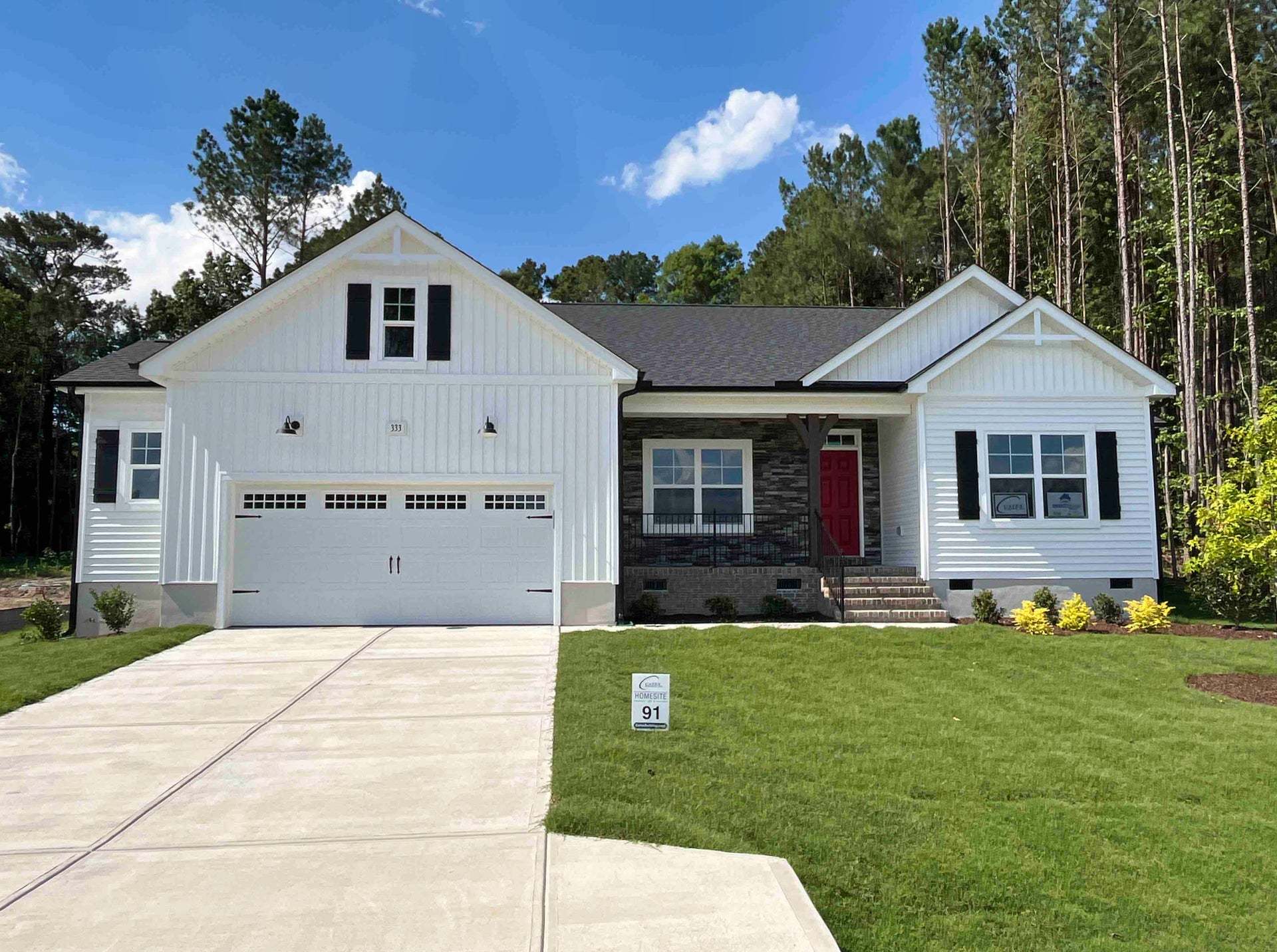 Elevation F with Work Area Garage Option