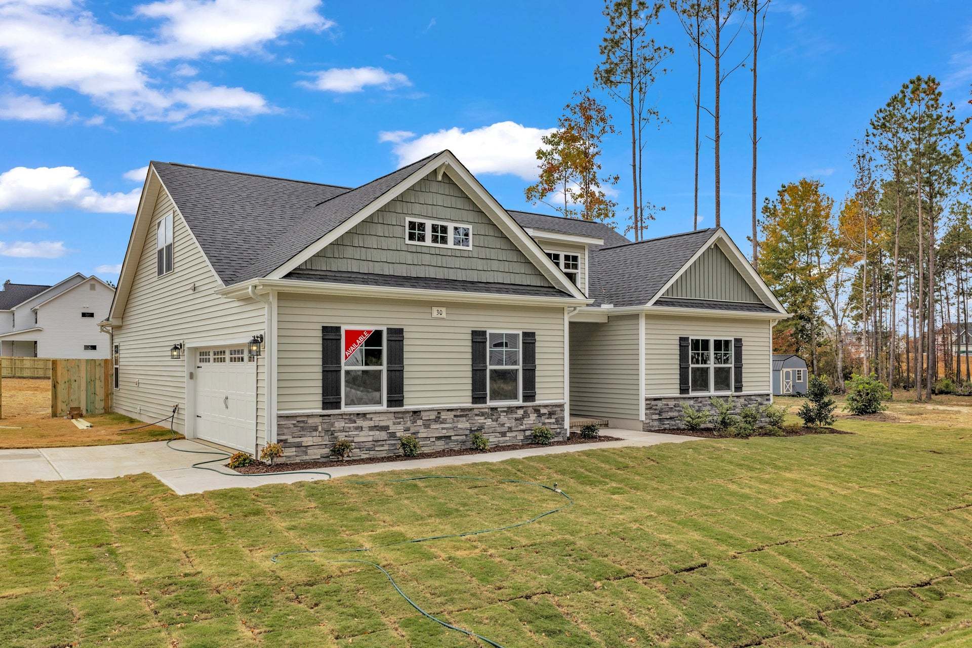 Elevation D with Sideload Garage Option