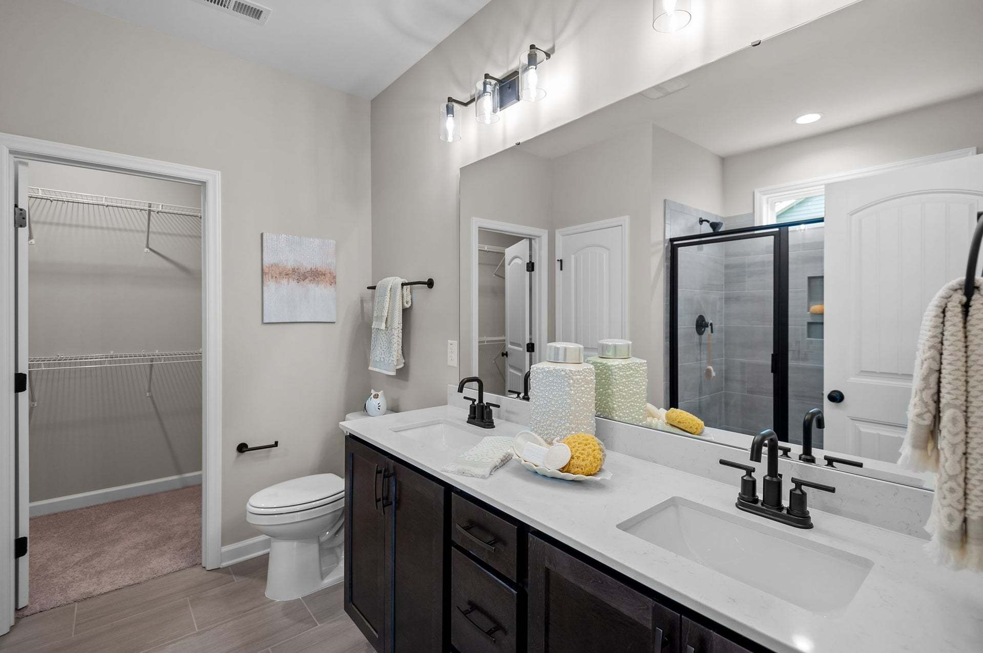 Bathroom Layout 2 Option with Tile Shower