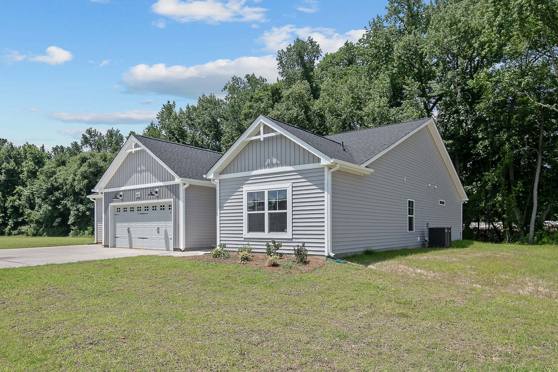 Elevation F with 3-Car Garage