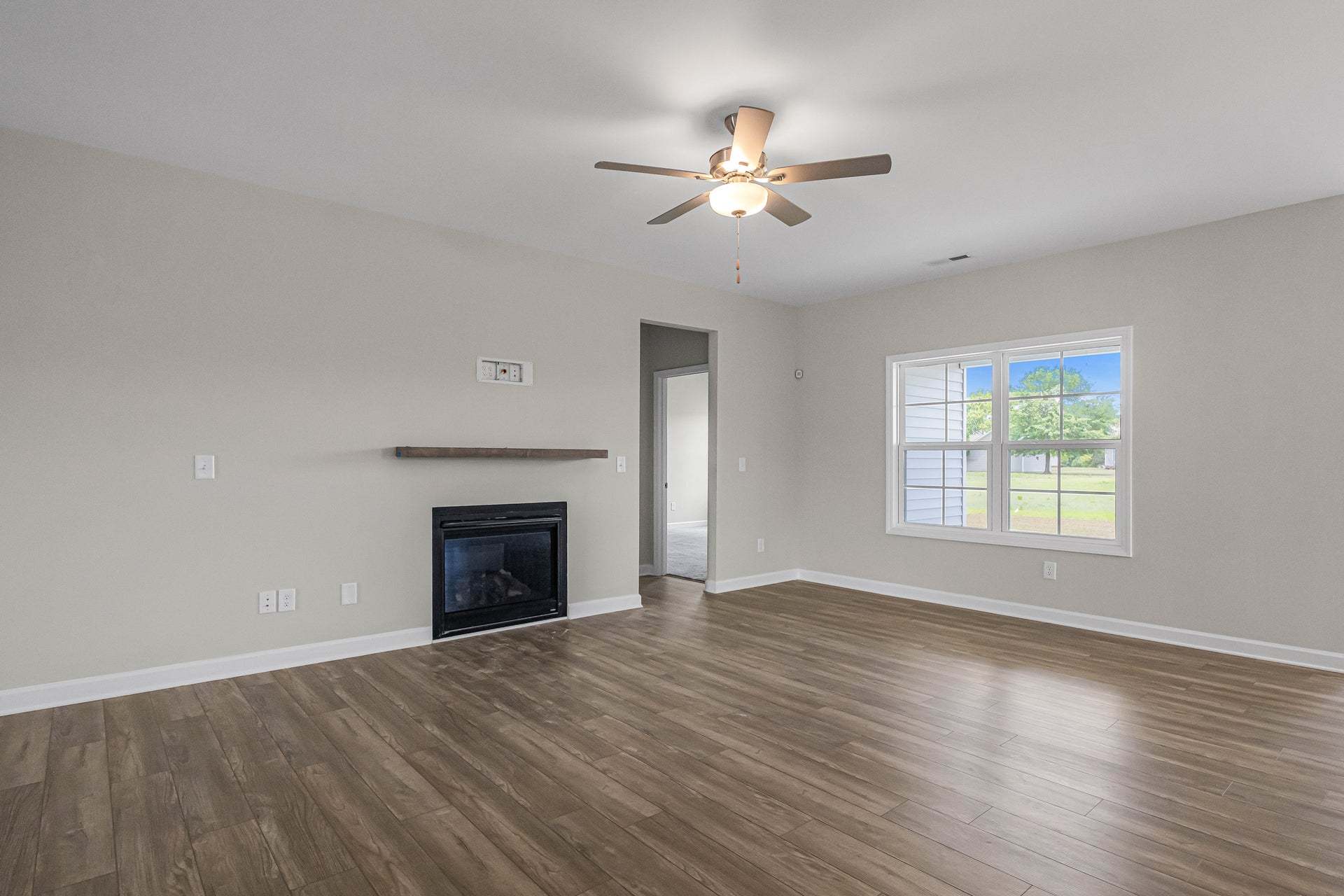 Fireplace Option with Floating Mantel