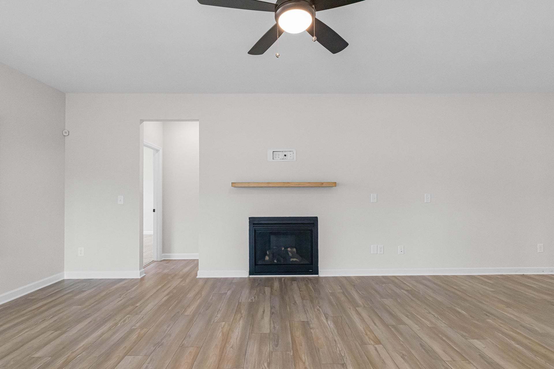 Fireplace Option with Floating Mantel