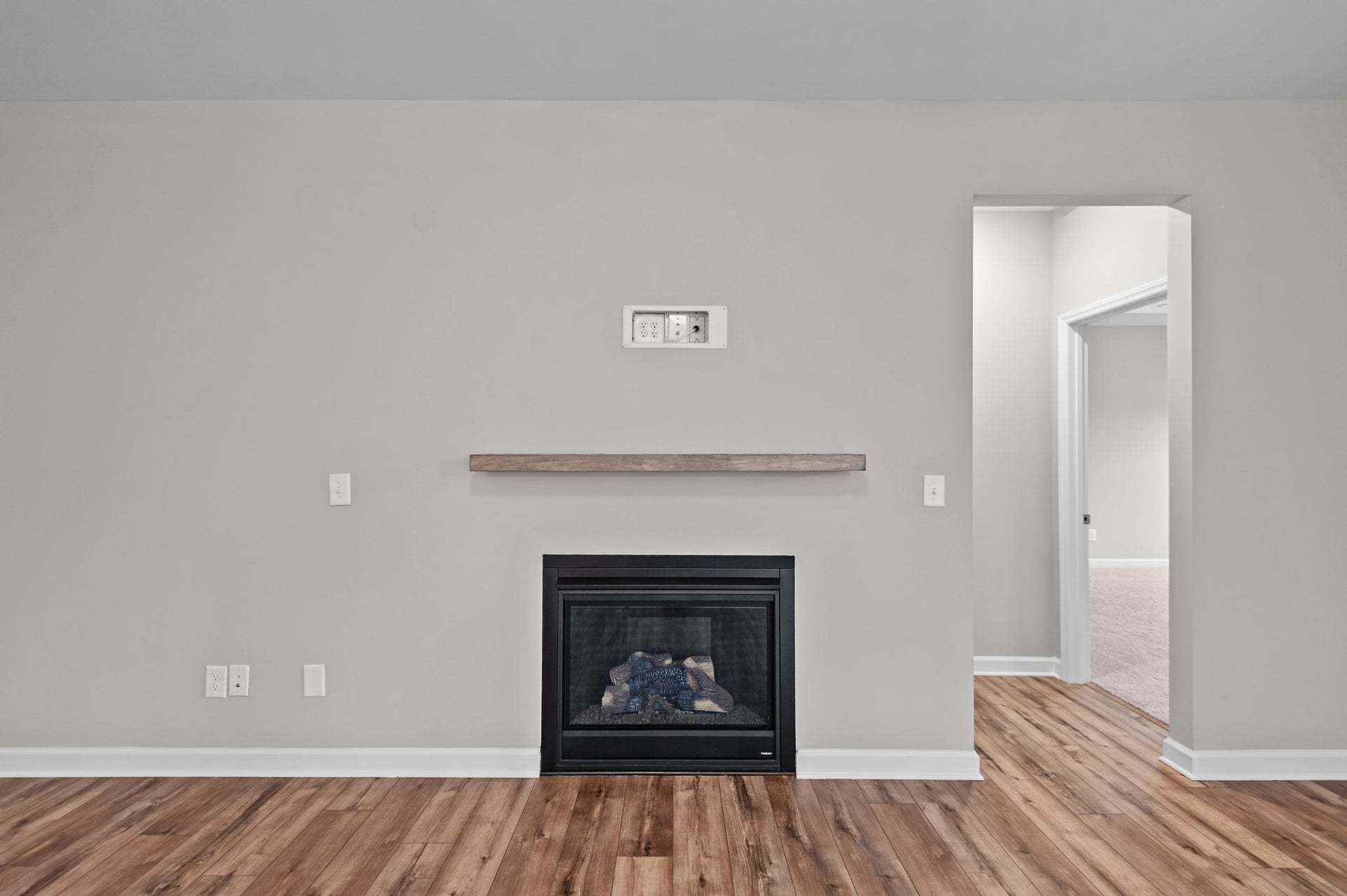 Fireplace Option with Floating Mantel