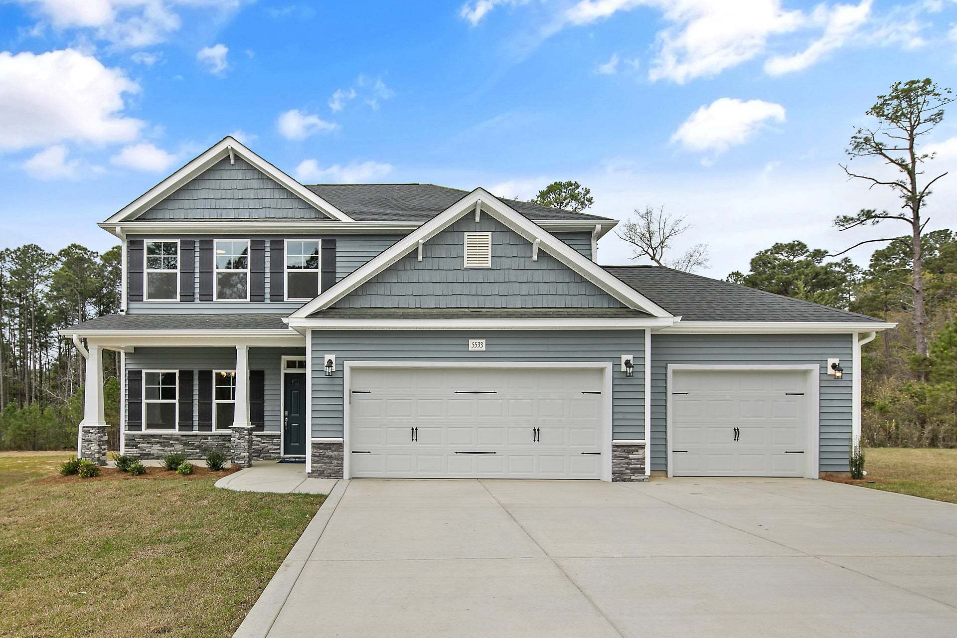 Elevation C with 3-Car Garage Option