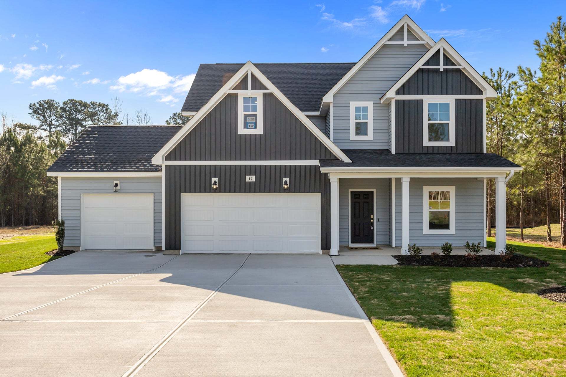 Elevation F with 3 Car Garage Option