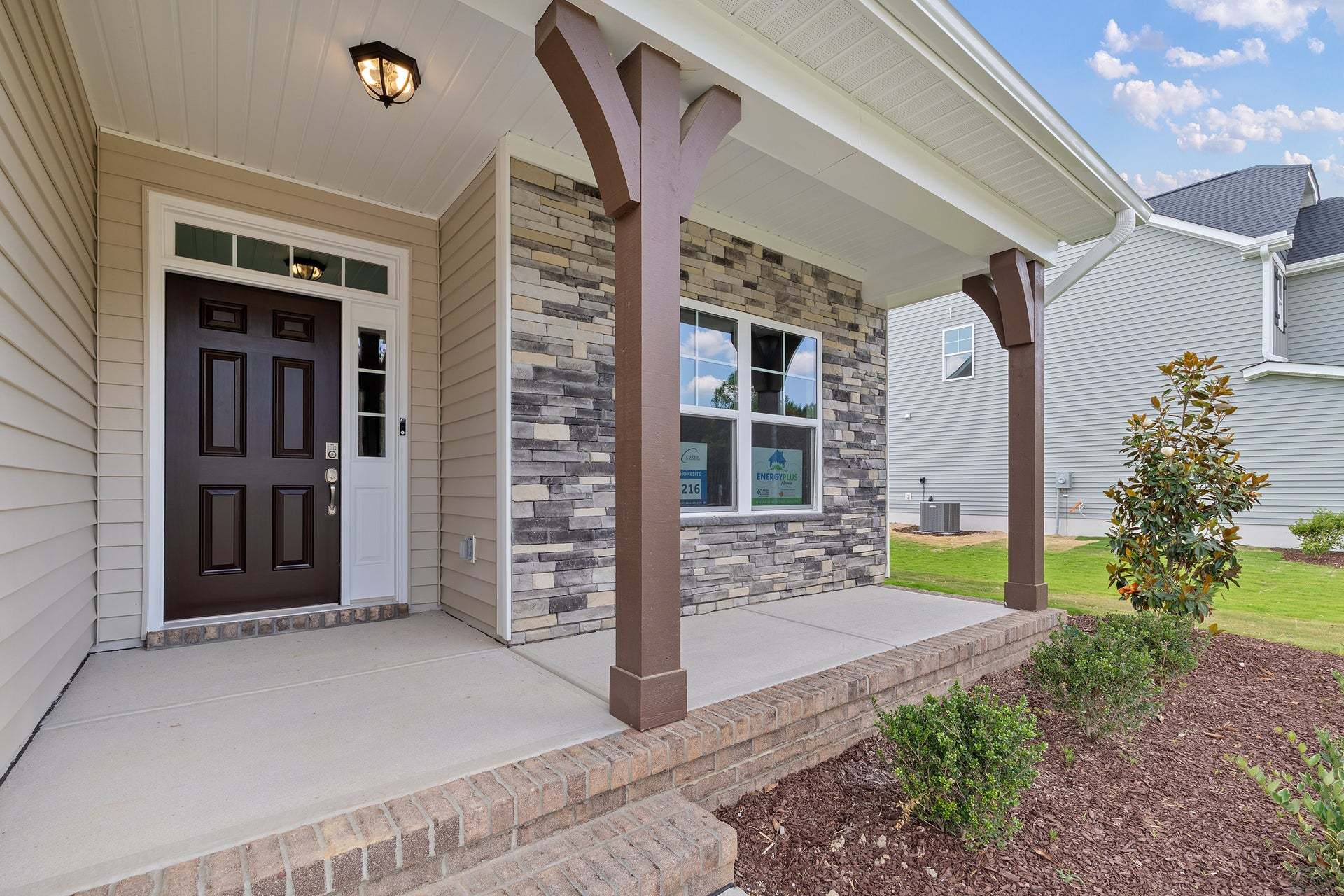 Elevation F with Stone