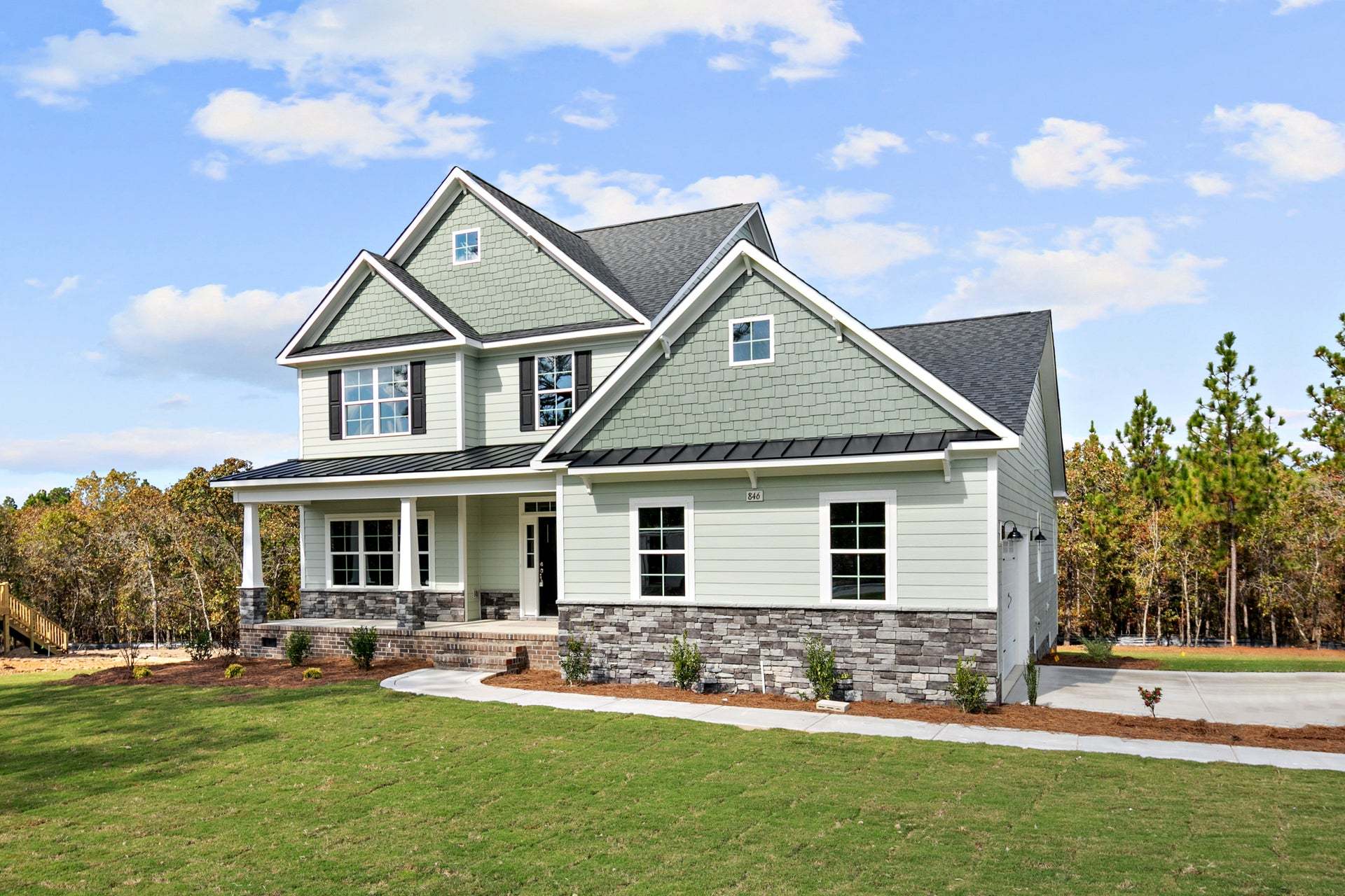 Elevation TW with Side Load Garage Option