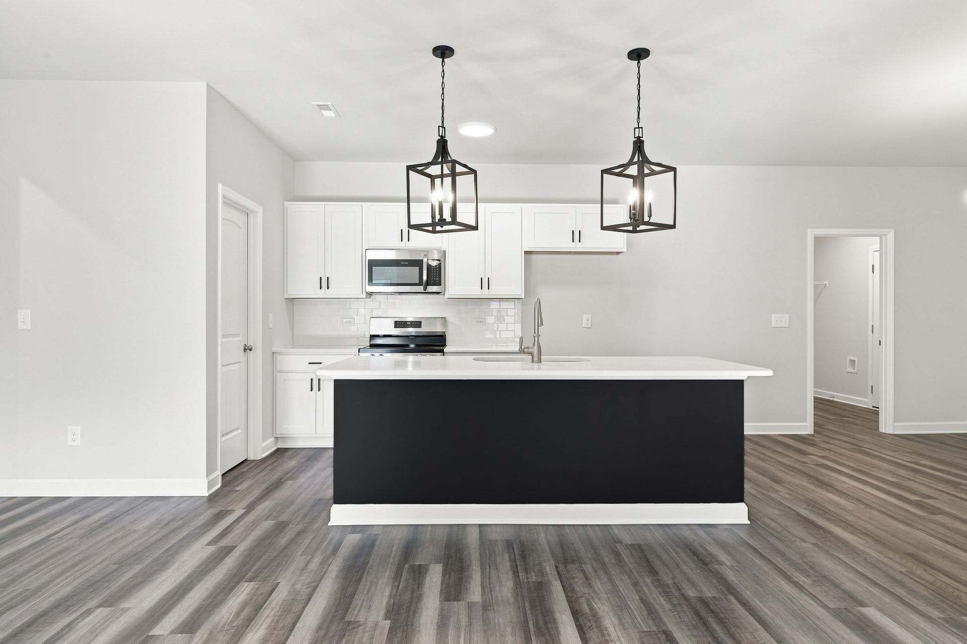 Kitchen With "Galaxy" Accent Island