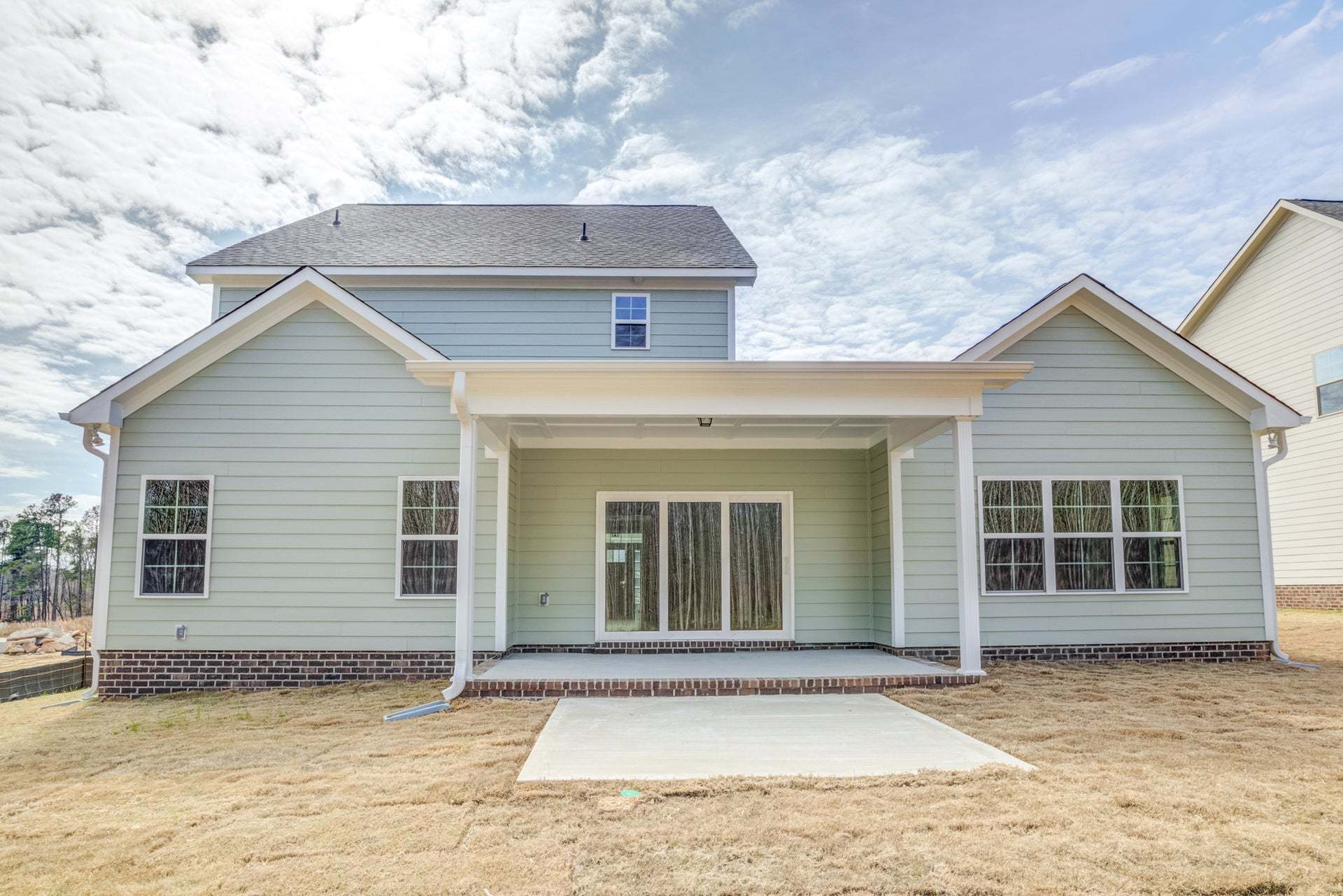 Covered Porch with Patio Option