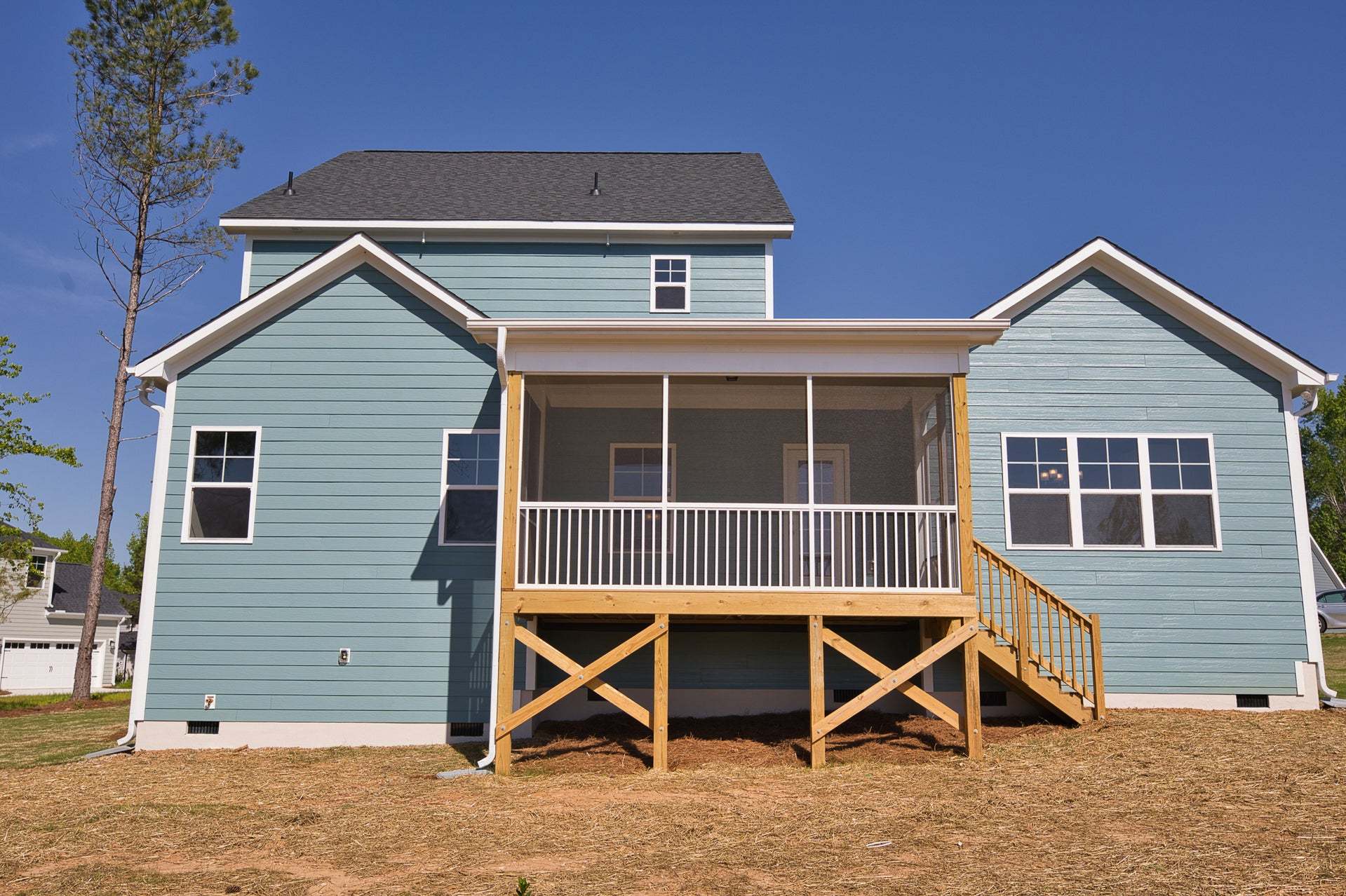 Covered Deck Option with Screen