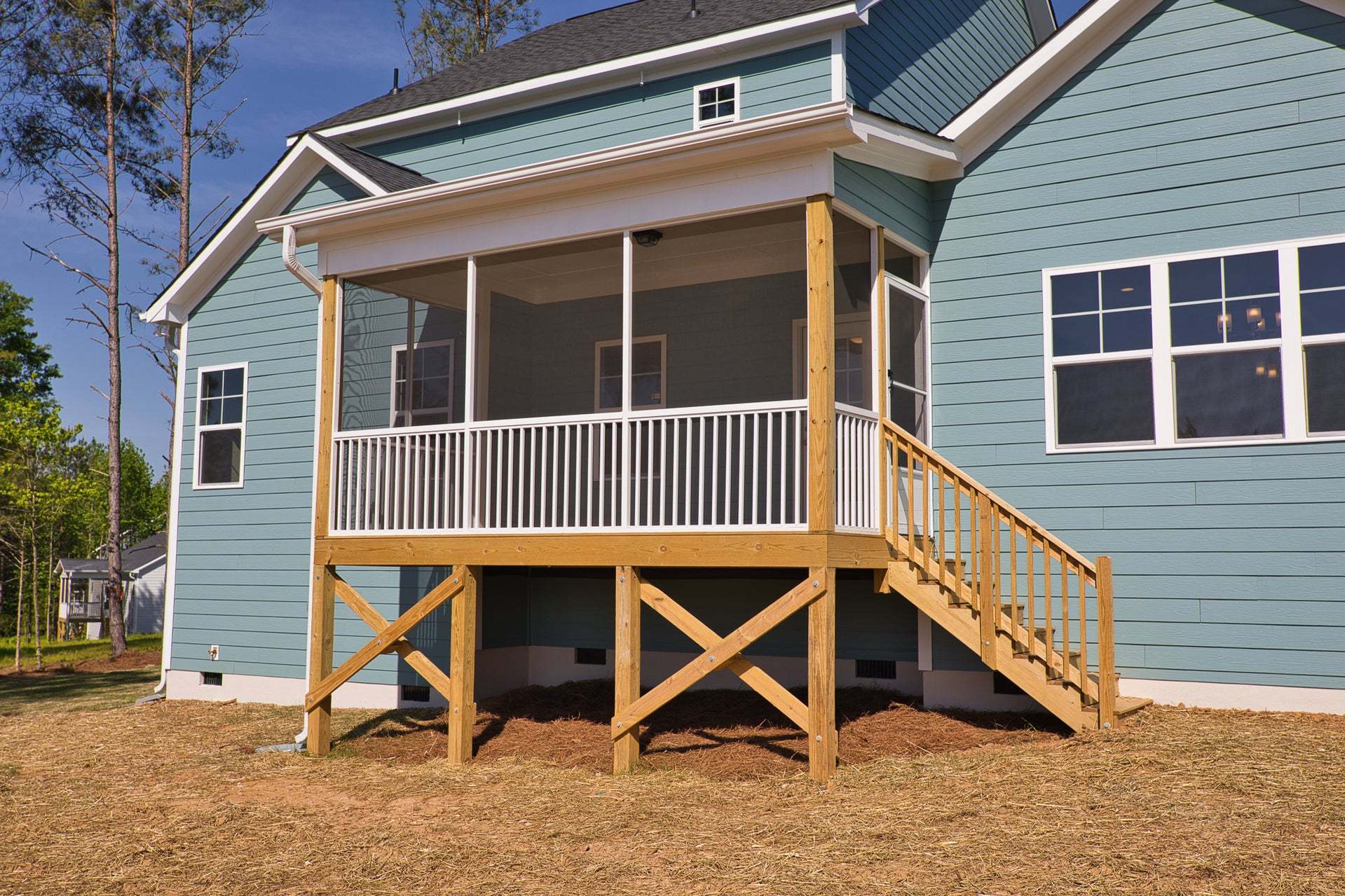 Covered Deck Option with Screen