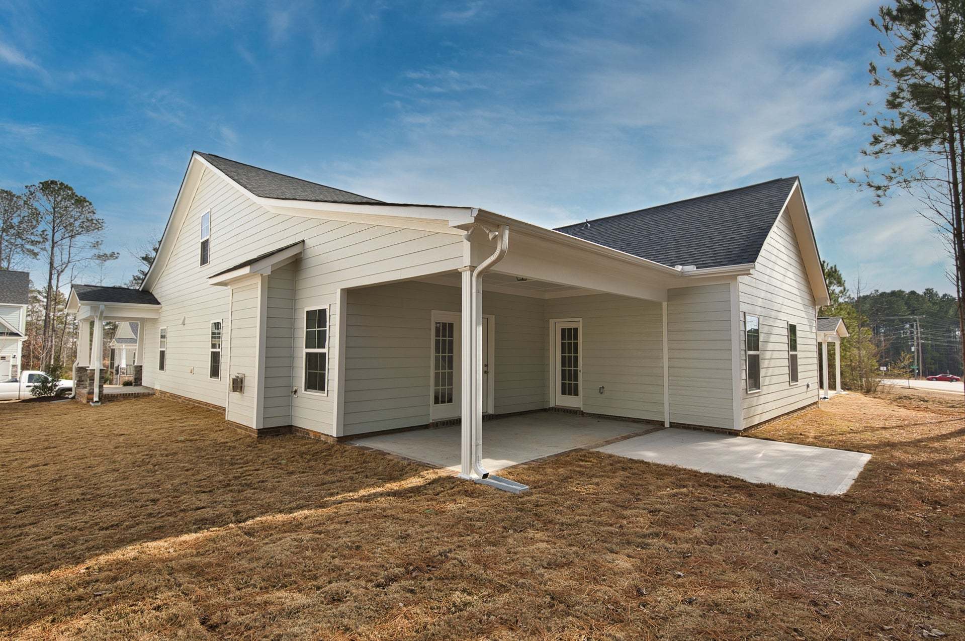 Covered Porch with Patio
