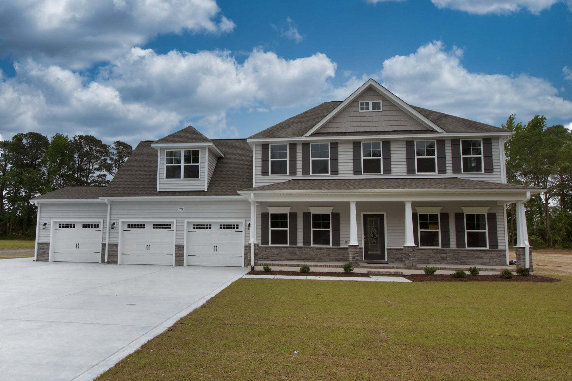 Elevation C with 3rd car garage option