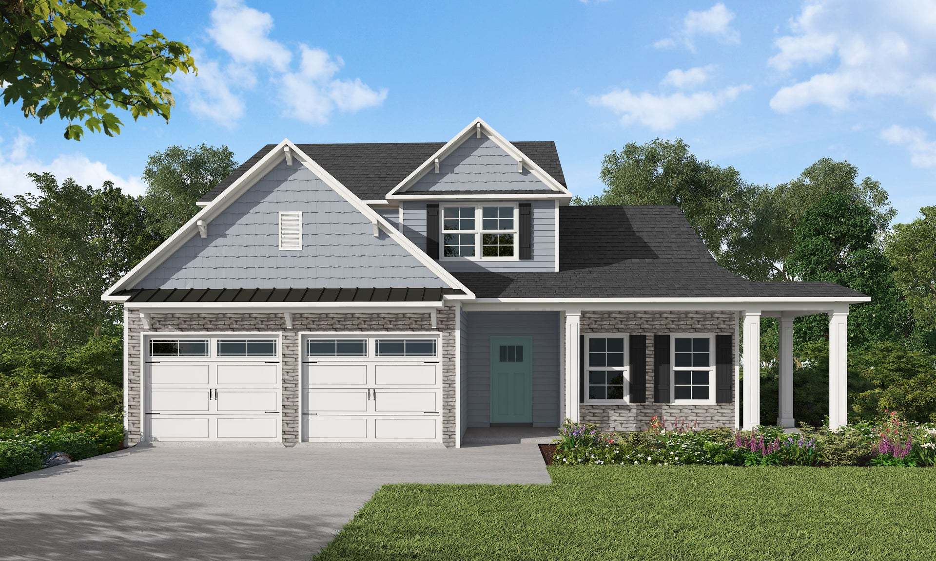 Coastal Elevation with Stone