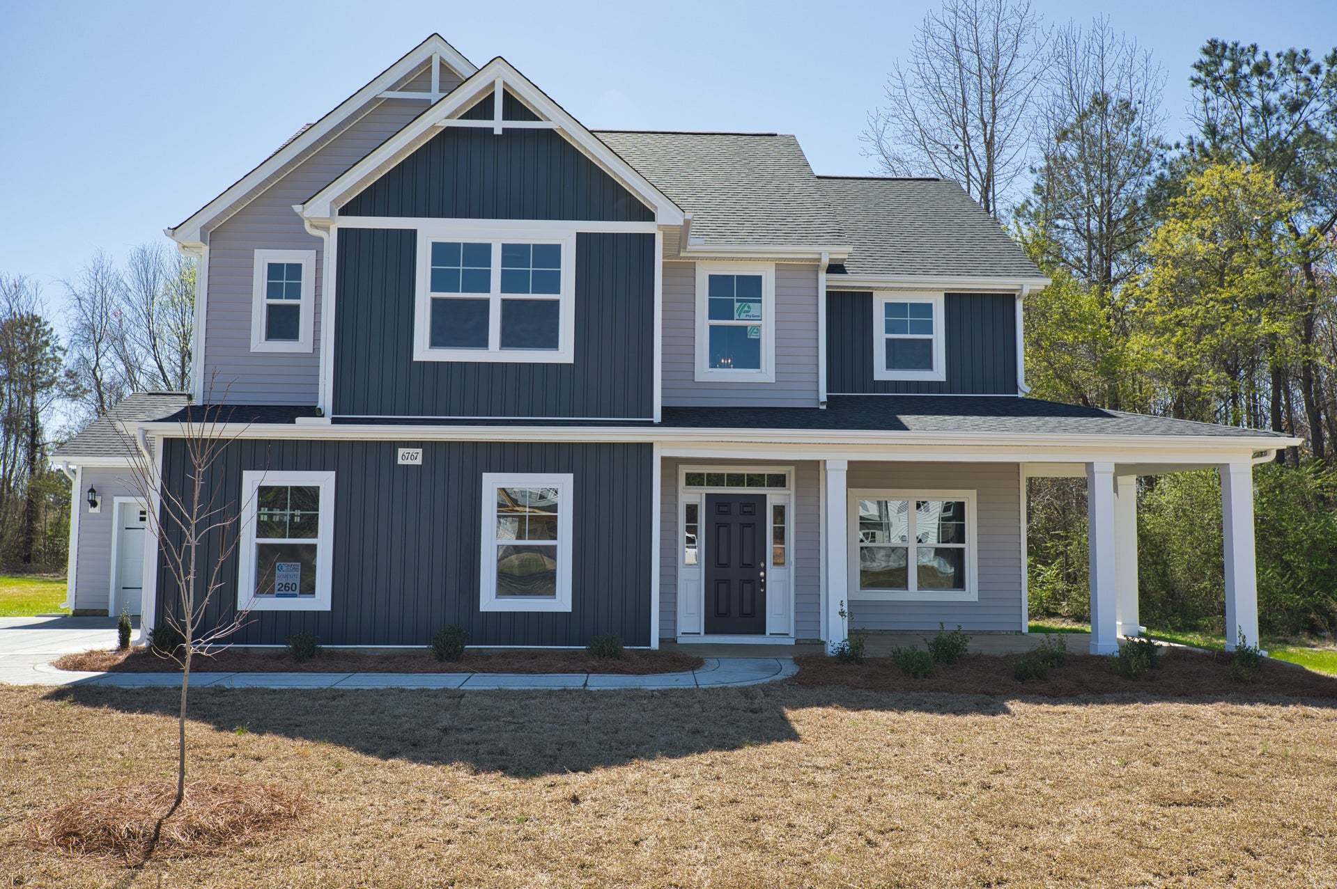 Elevation F with 3-Car Sideload Garage Option