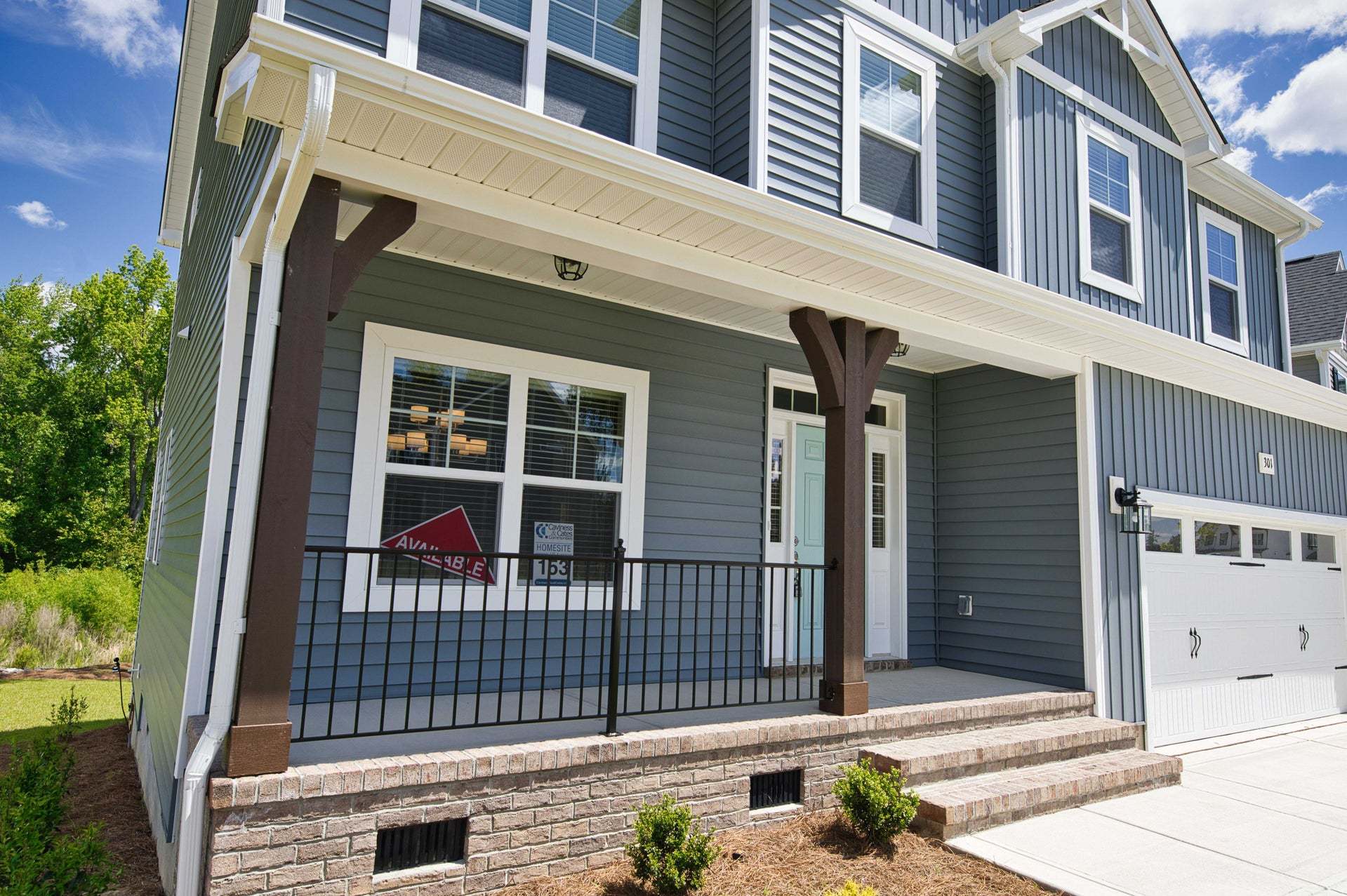 Elevation F with Iron Rails Option