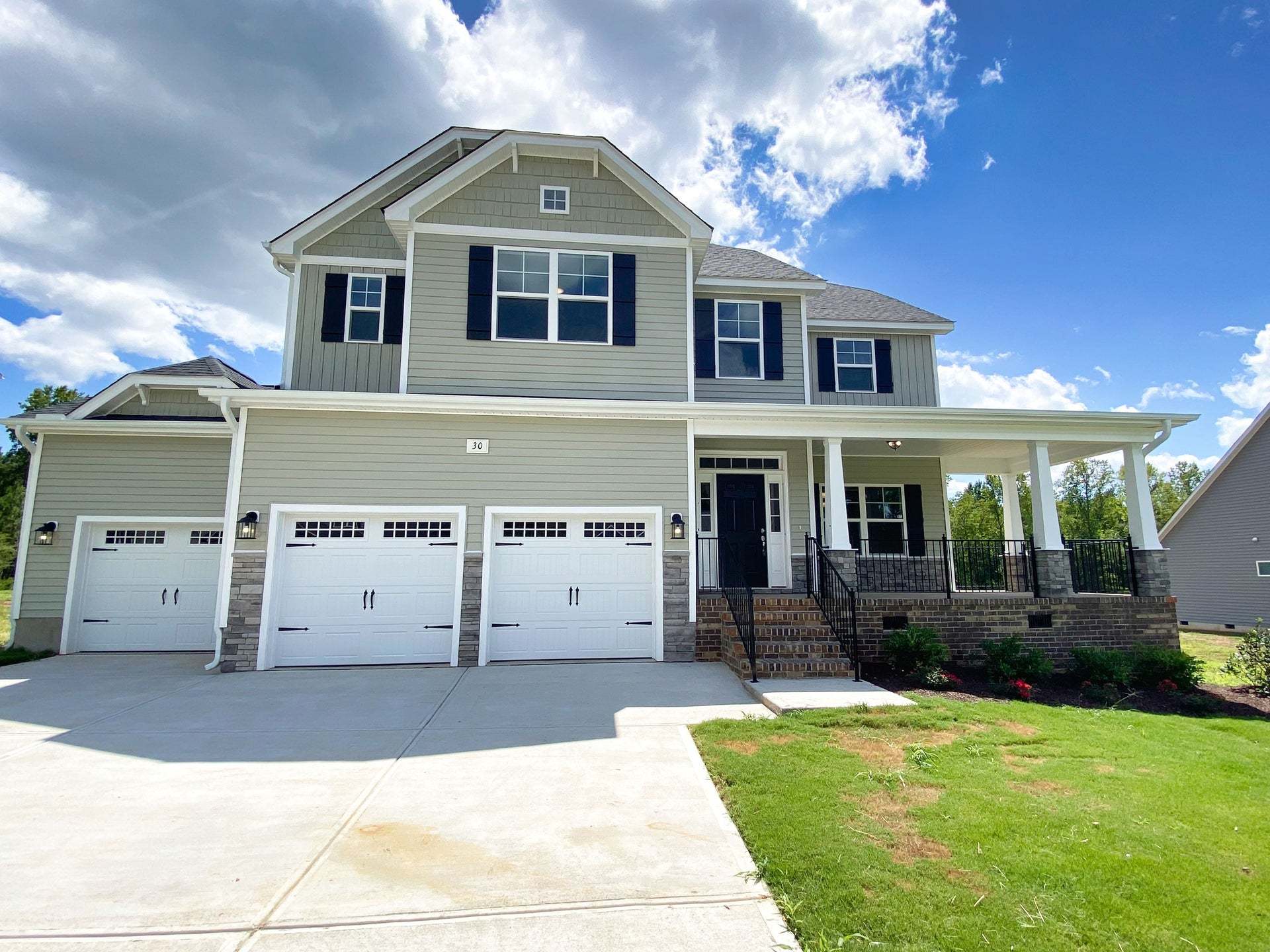 Elevation K with 3 car option