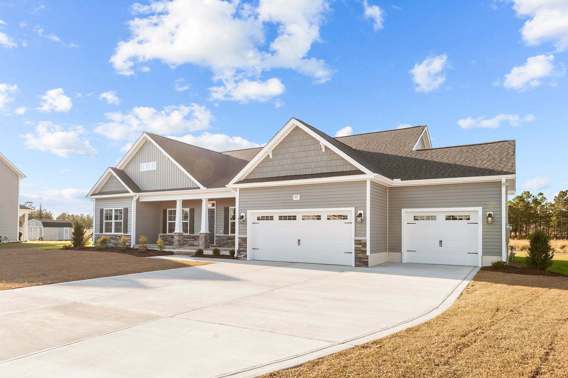 Elevation D with 3rd Car Garage Option