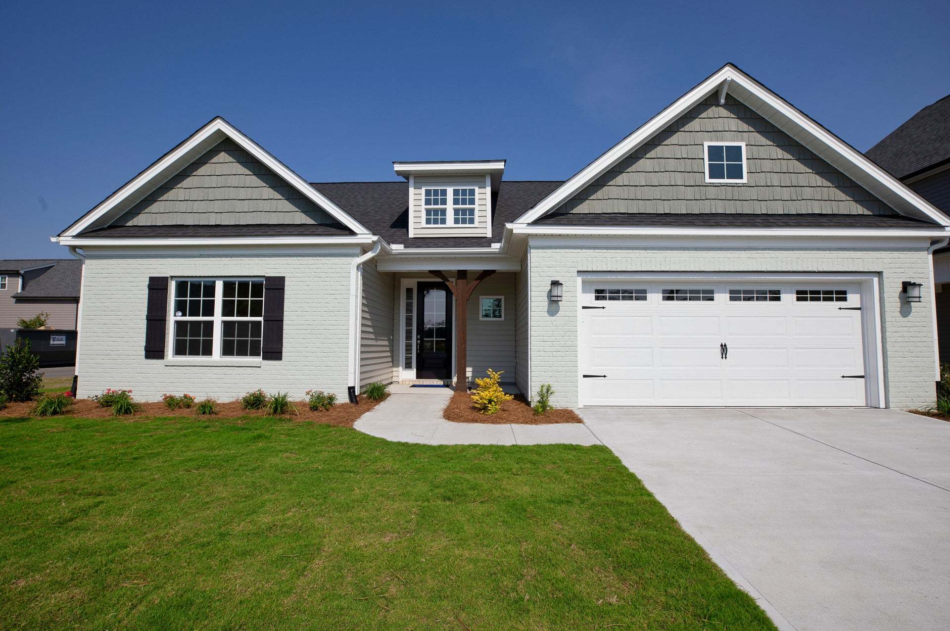 Elevation B with Painted Brick