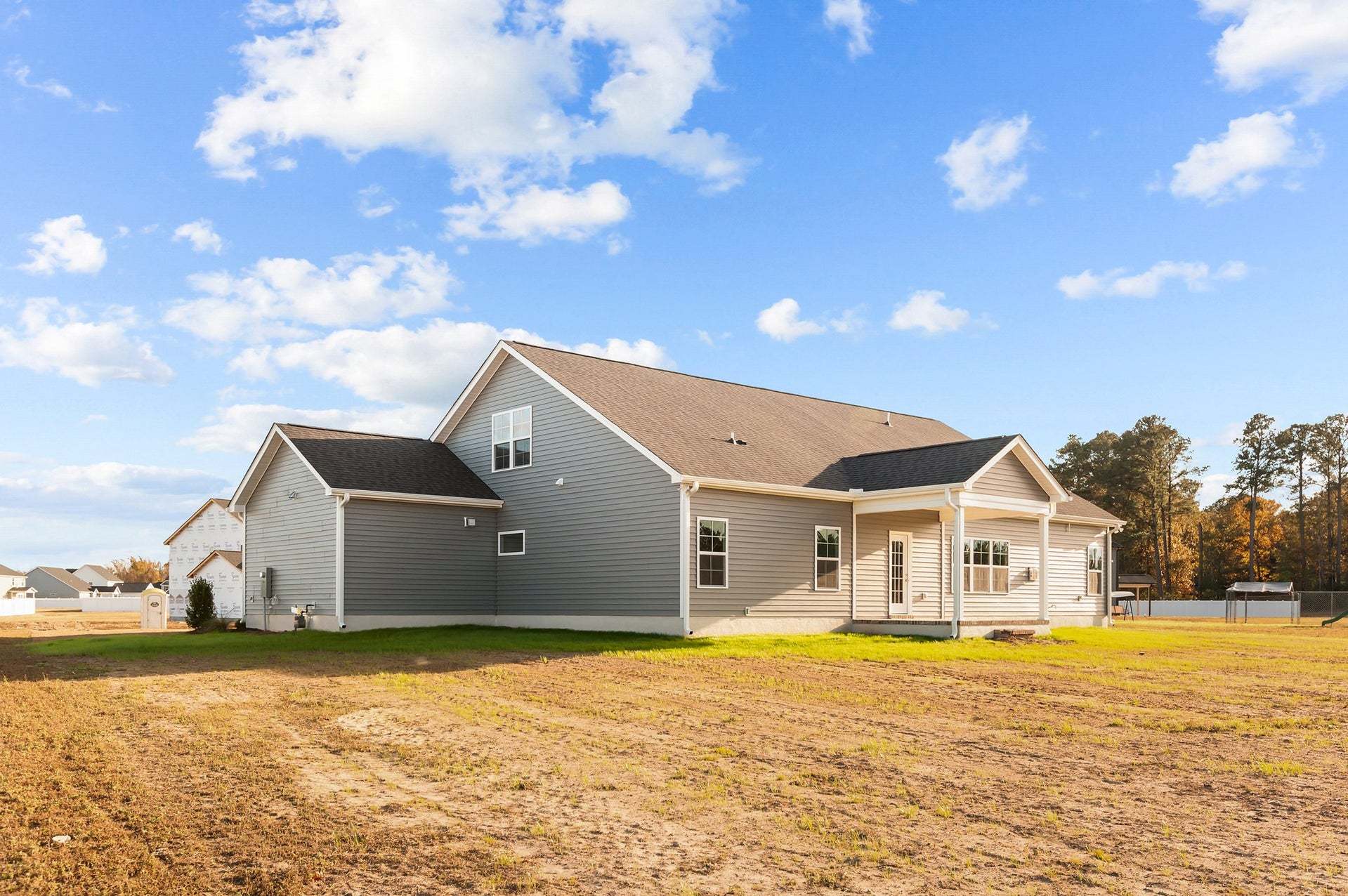 Covered Porch and 3rd Car Garage Option
