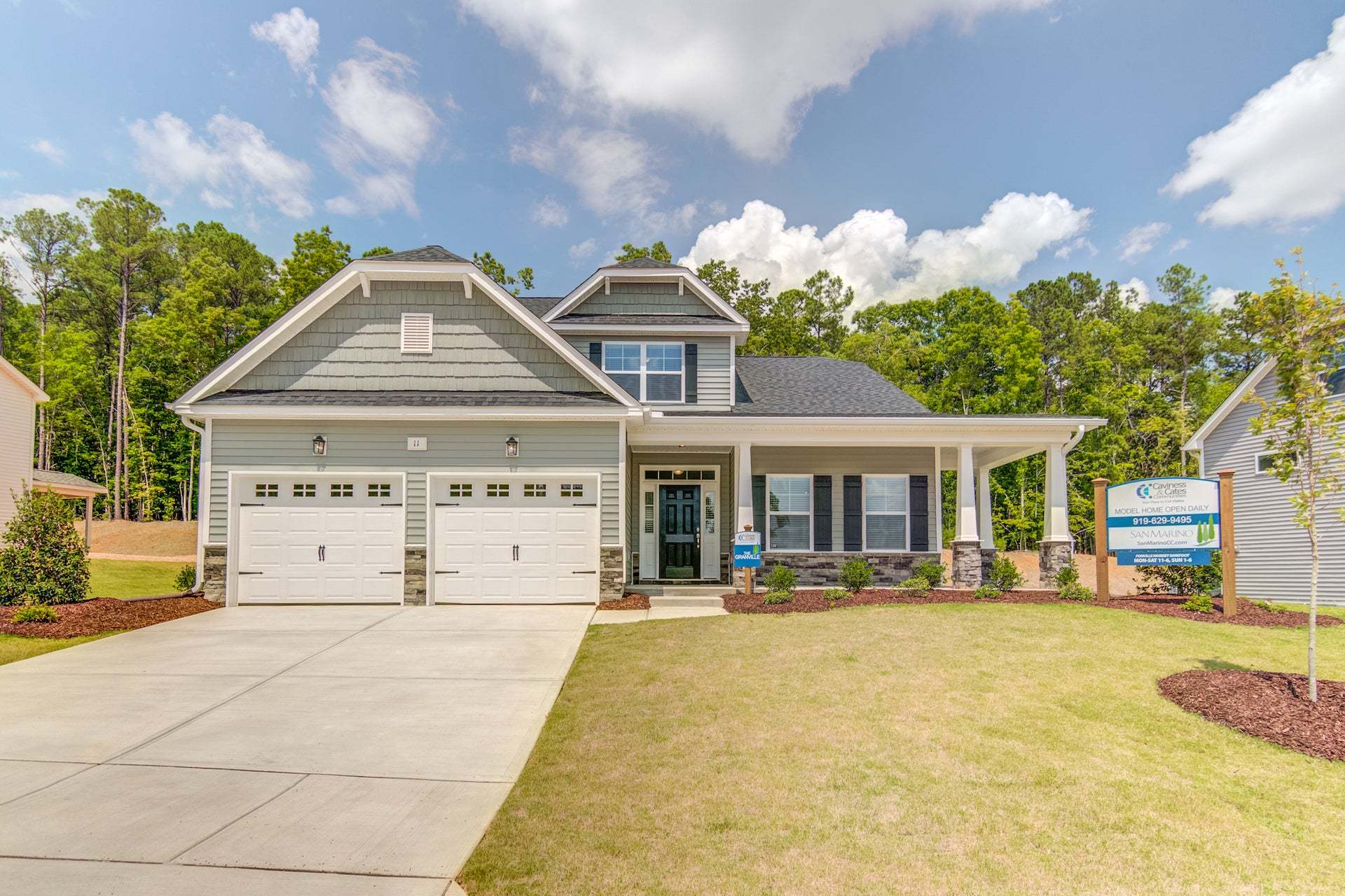 Elevation K with extended front porch