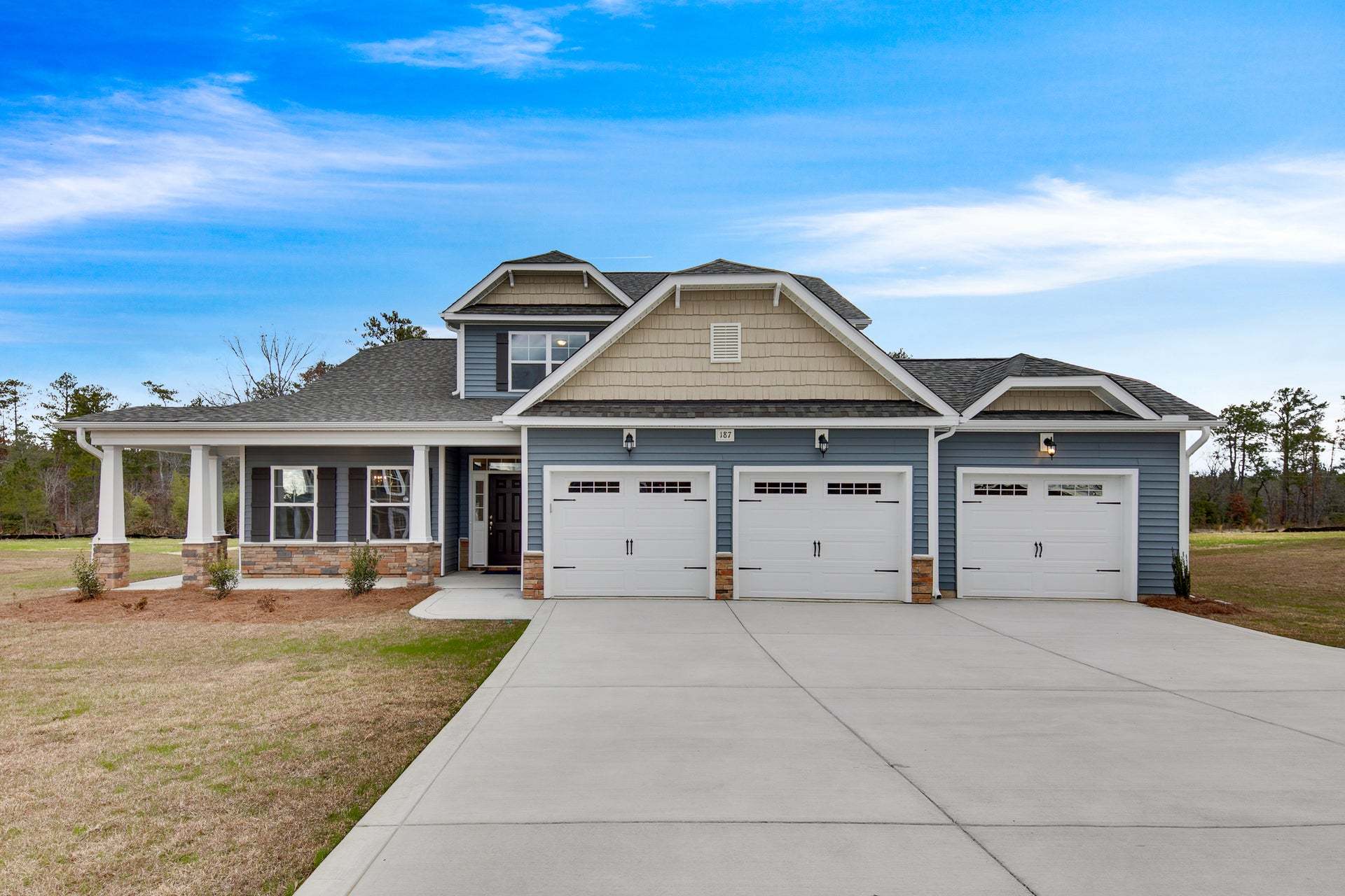 Elevation K with 3 Car Garage Option