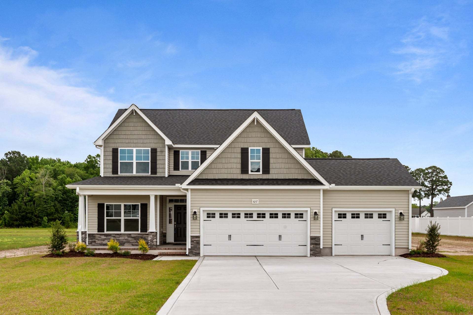 Elevation C with 3-Car Garage Option