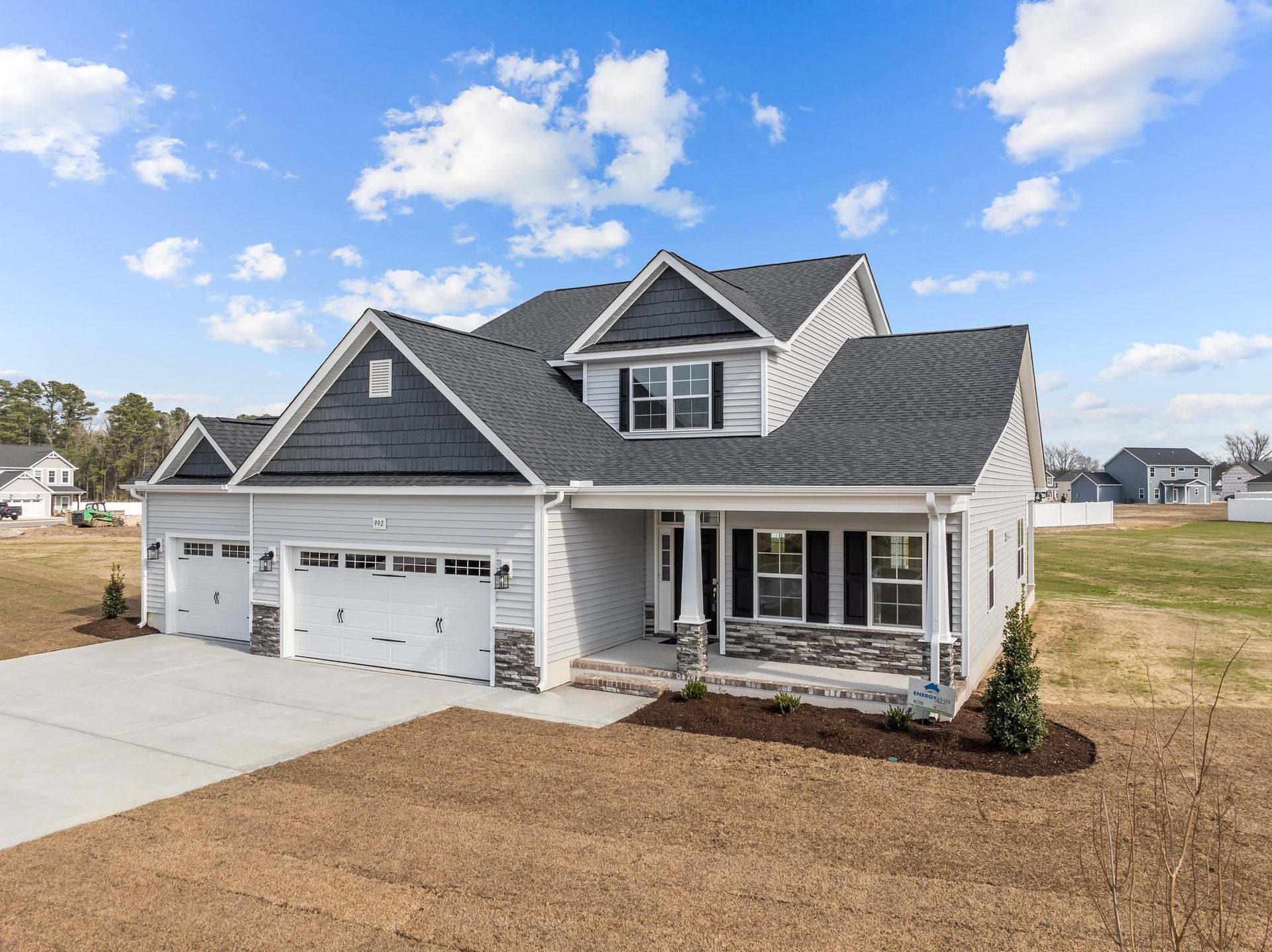 Elevation C with 3-Car Garage Option