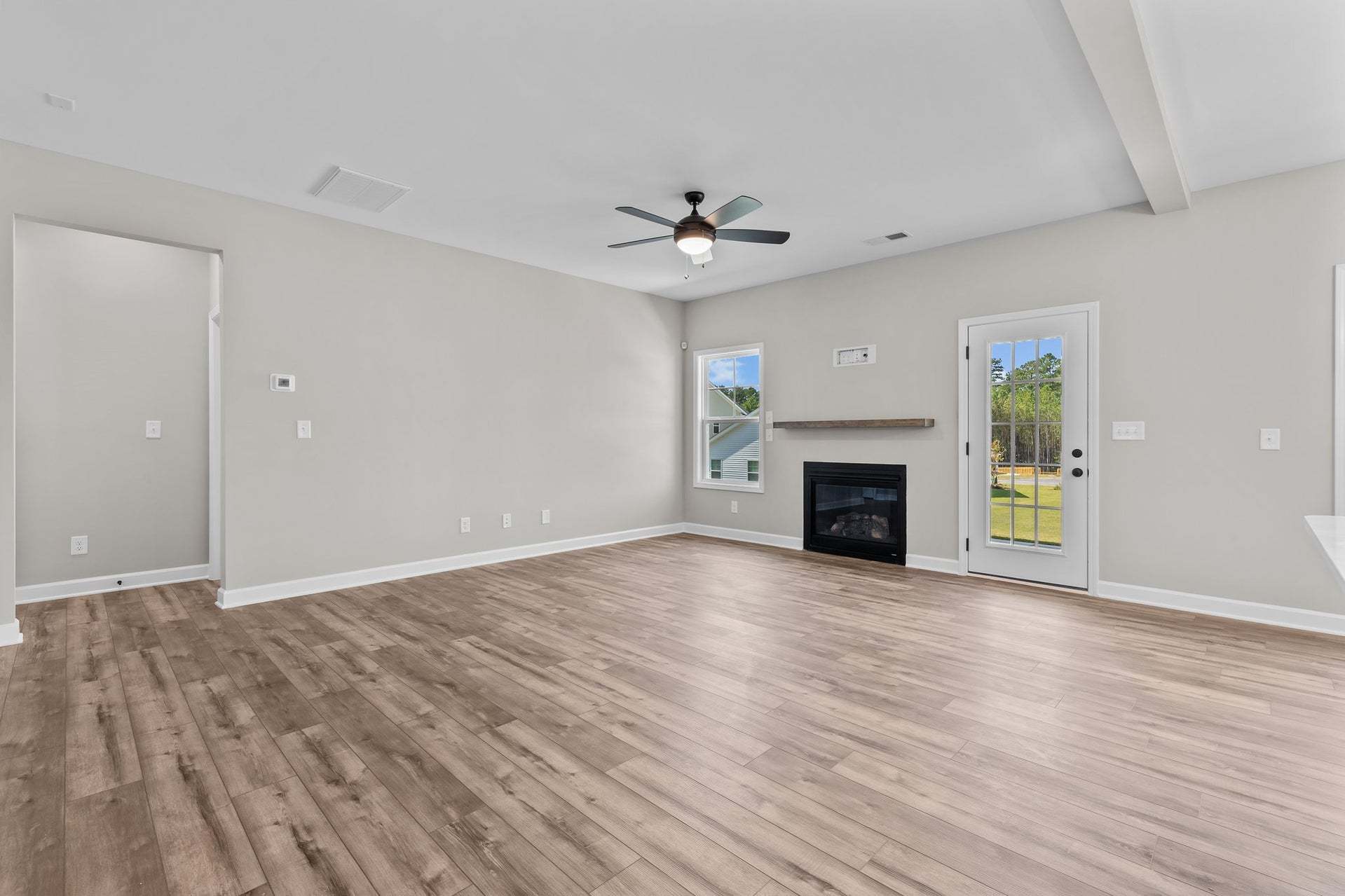 Optional Fireplace With Floating Mantel