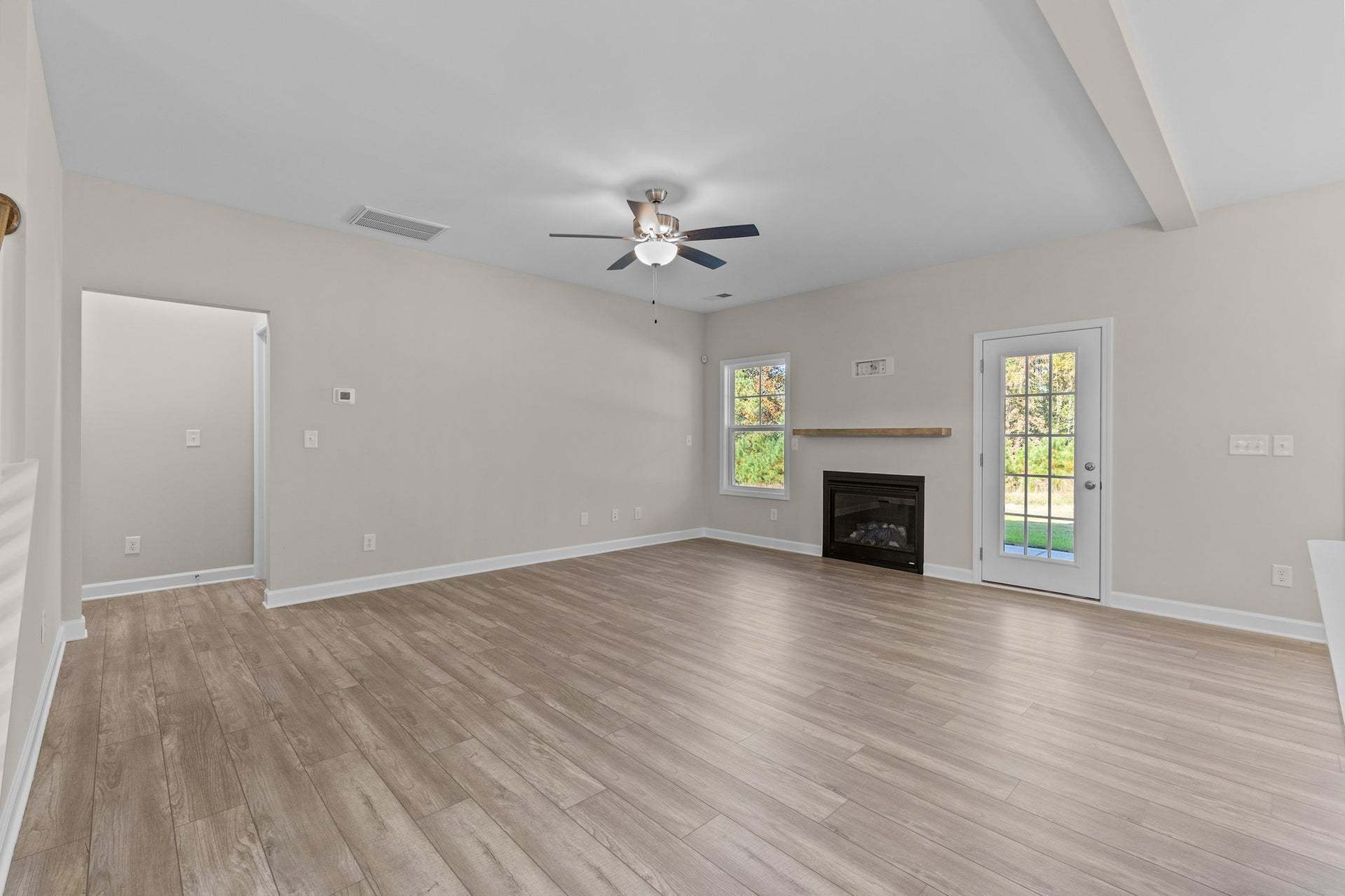 Optional Fireplace With Floating Mantel