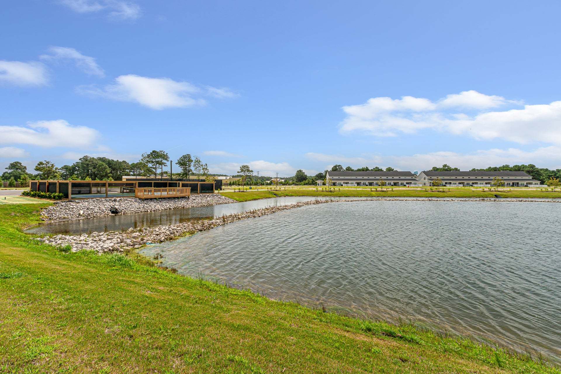 Pond & Pickleball Court
