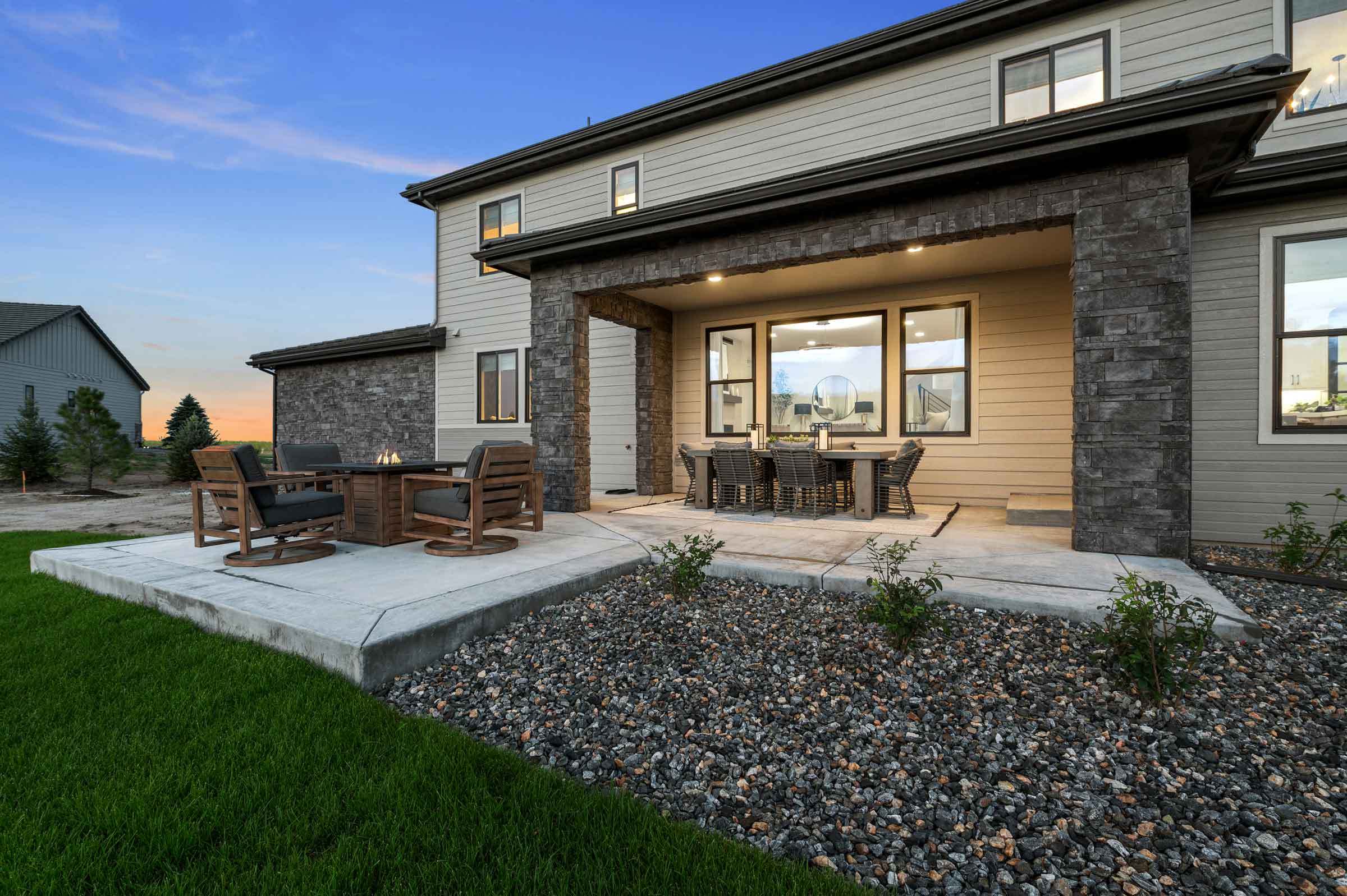 Plan Three Rear Patio