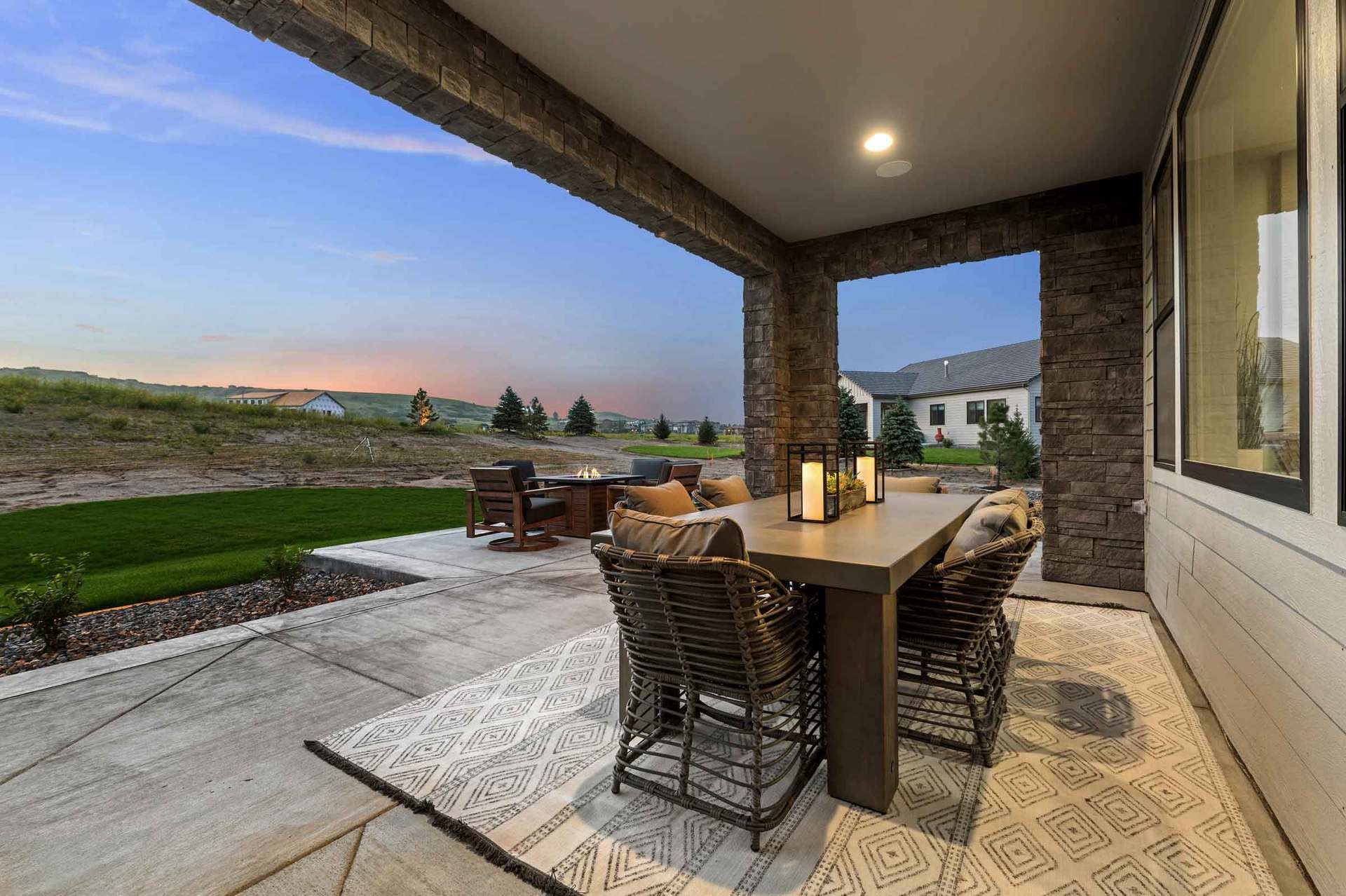 Plan Three Rear Patio