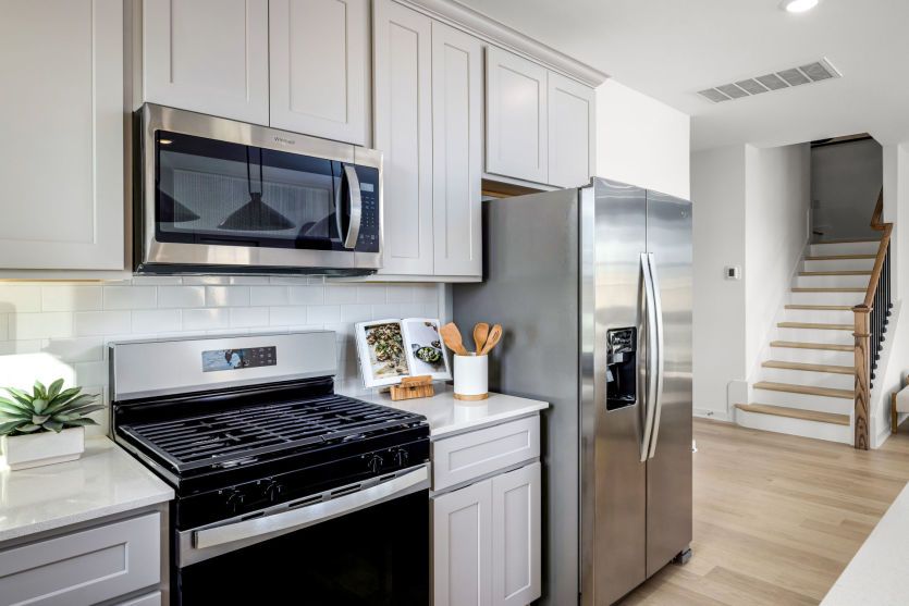 Kitchen Leading to Stairway