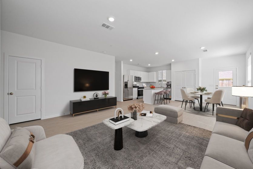 Virtually Staged Living Room
