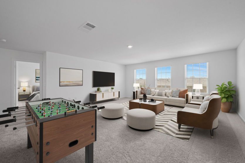 Virtually Staged Game room