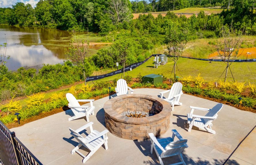 Have a fire by the pond