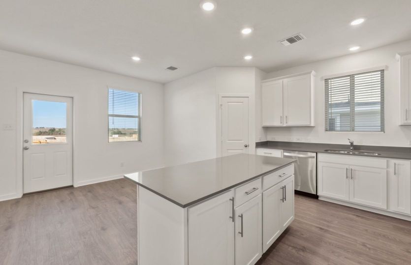 Kitchen Open to Dining Space