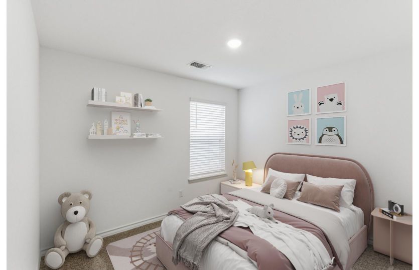 Secondary bedroom *photo depicts features that may vary in actual home