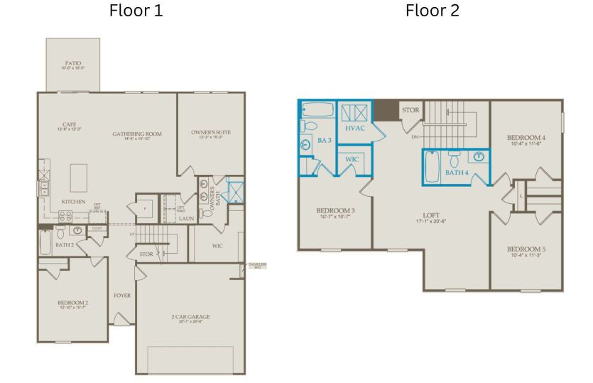 Floor Plan Level 1 & Level 2