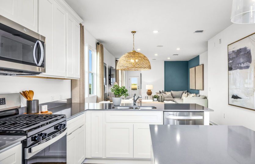 Kitchen Open to Gathering Space