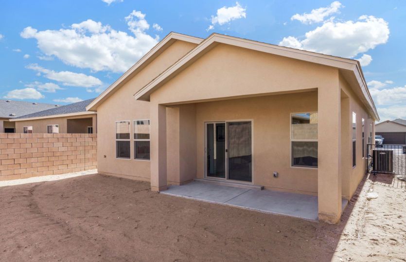 Spacious covered patio for easy outdoor living