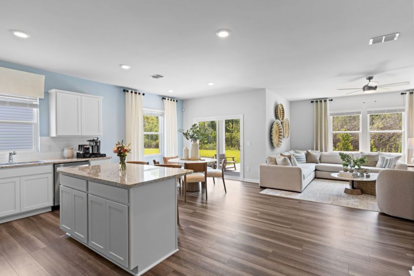 Open Concept Floorplan. Model Home Representation.