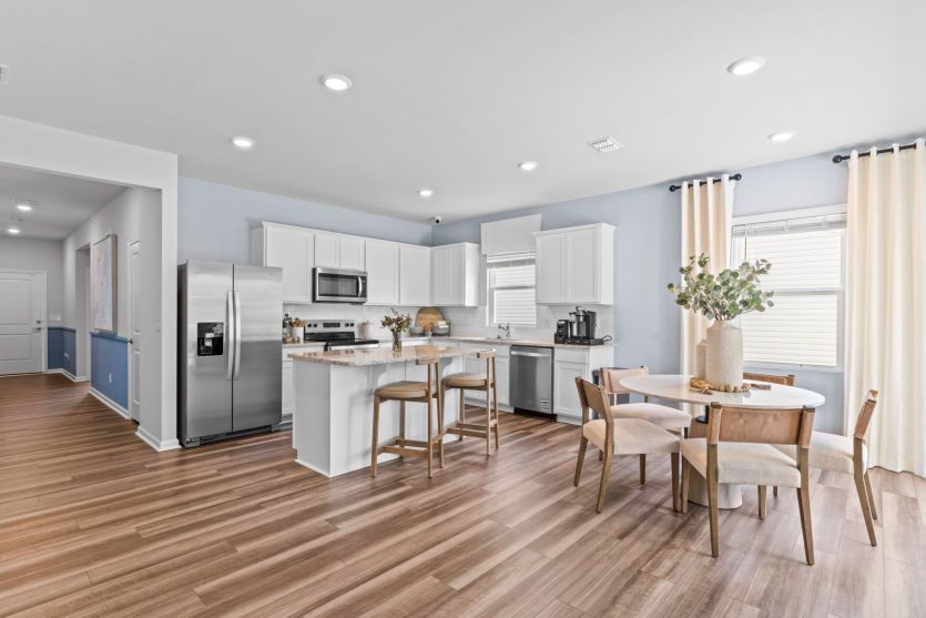 Large Kitchen. Model Home Representation.
