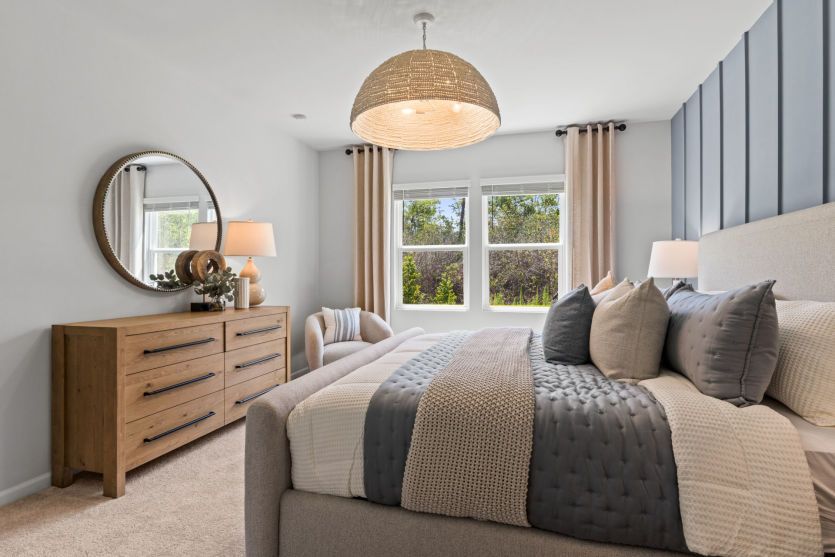 Owner's Bedroom. Model Home Representation.