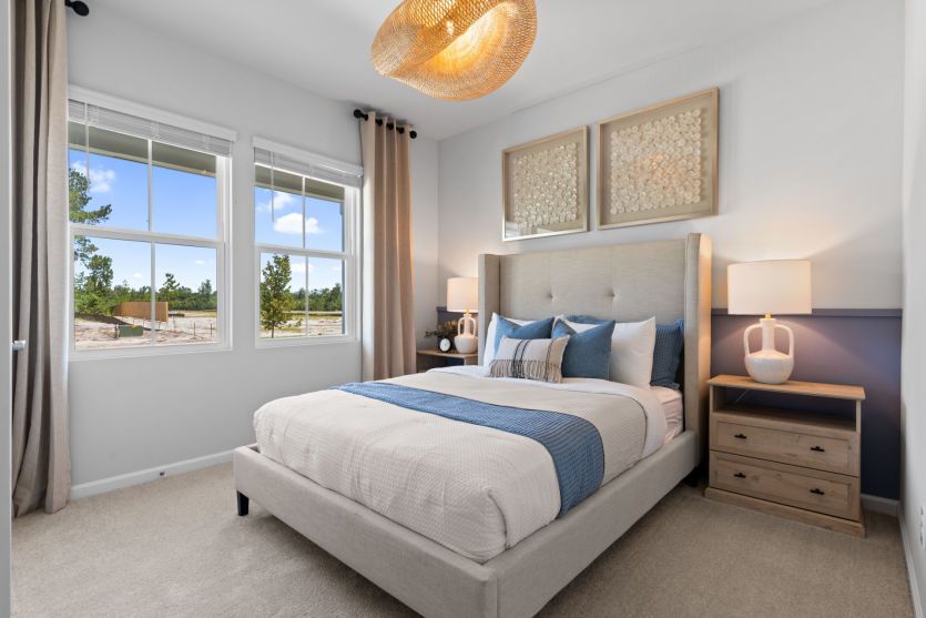 Guest Bedroom. Model Home Representation.